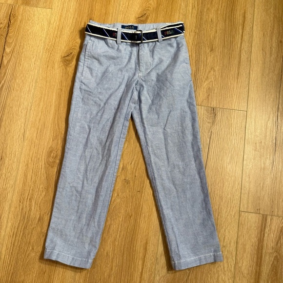 Polo by Ralph Lauren Chambray Cotton Light Blue Pants Boys Size 4T - Picture 1 of 6